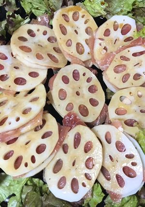 れんこんサンドのカルパッチョ風-レシピのメイン写真