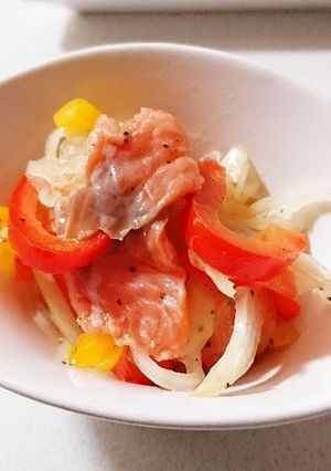 ビストロ風サーモンマリネ-レシピのメイン写真