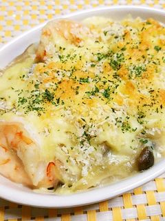 簡単で美味しい♡海老マカロニグラタン-レシピのメイン写真