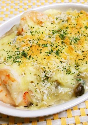 簡単で美味しい♡海老マカロニグラタン-レシピのメイン写真