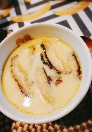 椎茸とモッツァレラとベーコンの茶碗蒸し-レシピのメイン写真
