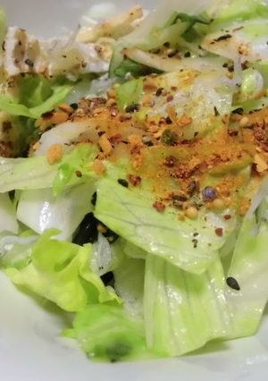 レタスとじゃこのサラダ、香味かつお-レシピのメイン写真