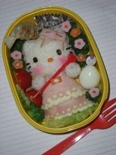 キャラ弁☆キティ♪おにぎり-レシピのメイン写真