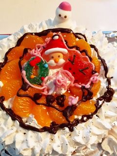 子どもと作る☆簡単クリスマスケーキ-レシピのメイン写真