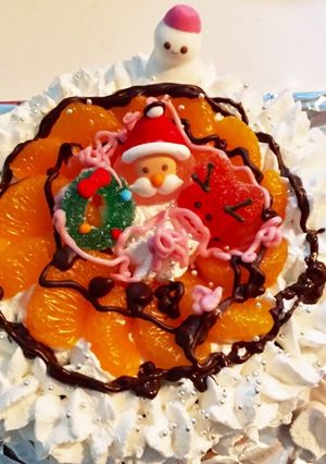 子どもと作る☆簡単クリスマスケーキ-レシピのメイン写真