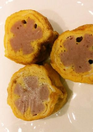 お弁当に！魚肉ソーセージと卵のお花-レシピのメイン写真