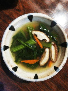 小松菜と椎茸の麹味噌汁-レシピのメイン写真