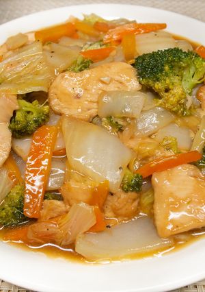 鶏胸肉の野菜あんかけ-レシピのメイン写真