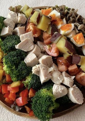 コンビニ食材でできる！パワーサラダ-レシピのメイン写真