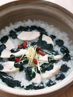 生姜香る鶏ササミと生スピルリナのおかゆ-レシピのメイン写真