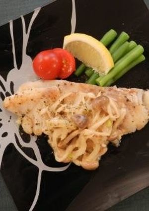 たらのきのこクリームソース（透析食）-レシピのメイン写真