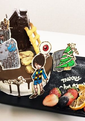 キャラチョコ ケーキ-レシピのメイン写真