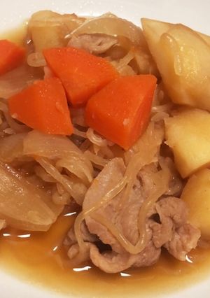 簡単！時短豚肉で肉じゃが-レシピのメイン写真