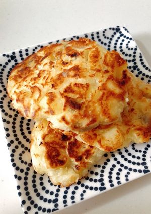外サク中ふわ♡りんごとバナナのパンケーキ-レシピのメイン写真