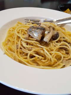 鰯の味噌煮缶のクリームパスタ-レシピのメイン写真