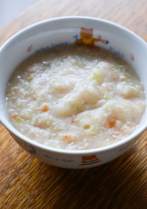 離乳食中期〜＊ささみの洋風オートミール粥-レシピのメイン写真