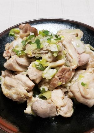 ☆鶏肉酒蒸し♪ネギ塩たれ和え☆-レシピのメイン写真