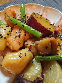 鶏肉とさつまいものこってり煮-レシピのメイン写真