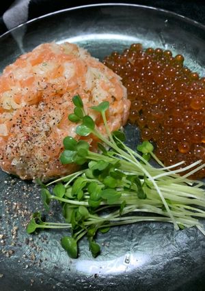簡単おつまみ☆サーモンのタルタル-レシピのメイン写真