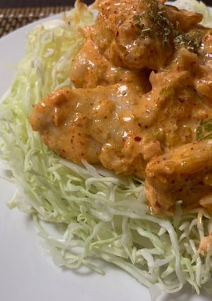 鶏むね肉とキムチで簡単　鶏チリマヨ　-レシピのメイン写真