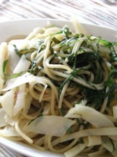 青しそとじゃが芋の和風パスタ-レシピのメイン写真