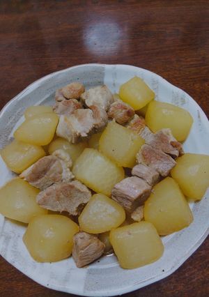 ダイコンと豚肩ロースブロック煮-レシピのメイン写真