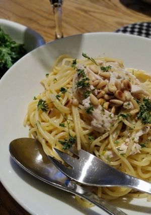 残ったローストチキンの素敵パスタ-レシピのメイン写真