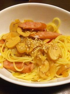 ソーセージと玉ねぎの和風パスタ-レシピのメイン写真