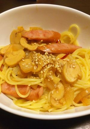 ソーセージと玉ねぎの和風パスタ-レシピのメイン写真