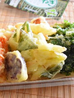 春菊と長ねぎの天ぷら-レシピのメイン写真