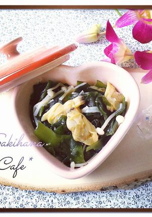 *えのきと海藻/蜆・あさりの副菜で休肝日-レシピのメイン写真