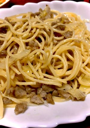 いわしつみれと長ネギのパスタ-レシピのメイン写真