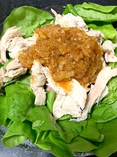 炊飯器鶏ハムの辛ネギだれ掛け-レシピのメイン写真