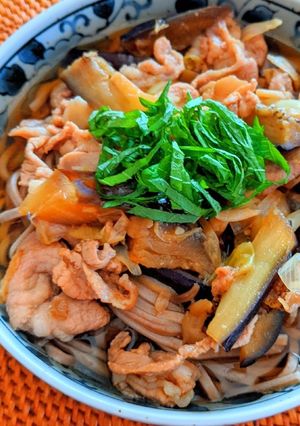 茄子肉そば-レシピのメイン写真
