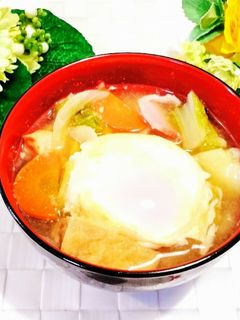 朝食に♪栄養満点具だくさんみそ汁-レシピのメイン写真