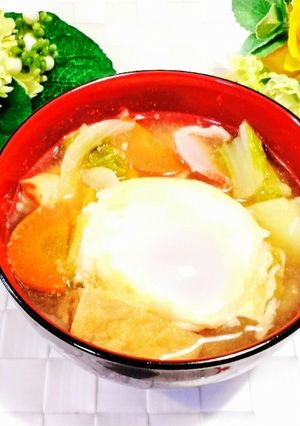 朝食に♪栄養満点具だくさんみそ汁-レシピのメイン写真