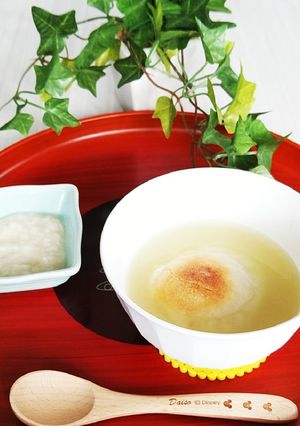 香ばしいお茶で頂く お餅甘酒❇-レシピのメイン写真