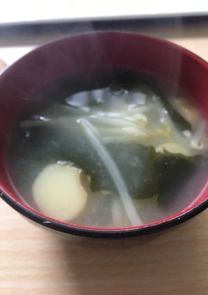 もやしの味覇味噌汁-レシピのメイン写真
