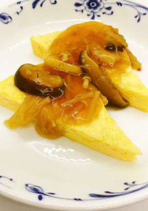 【病院】オムレツきのこソース【給食】-レシピのメイン写真