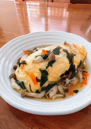きのこの和風あんかけオムライス-レシピのメイン写真