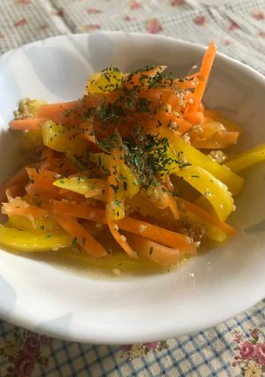 にんじんとパプリカのドレッシング和え-レシピのメイン写真