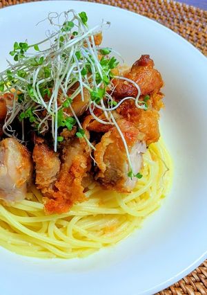 鶏の唐揚げ✿レモンパスタ-レシピのメイン写真