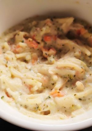 【離乳食後期】ツナと野菜のクリームパスタ-レシピのメイン写真