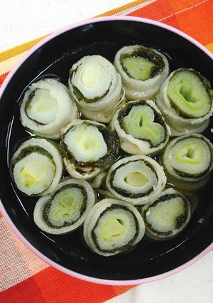 ねぎと海苔の豚巻き鍋-レシピのメイン写真