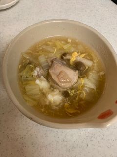白菜と鶏肉の卵スープ-レシピのメイン写真