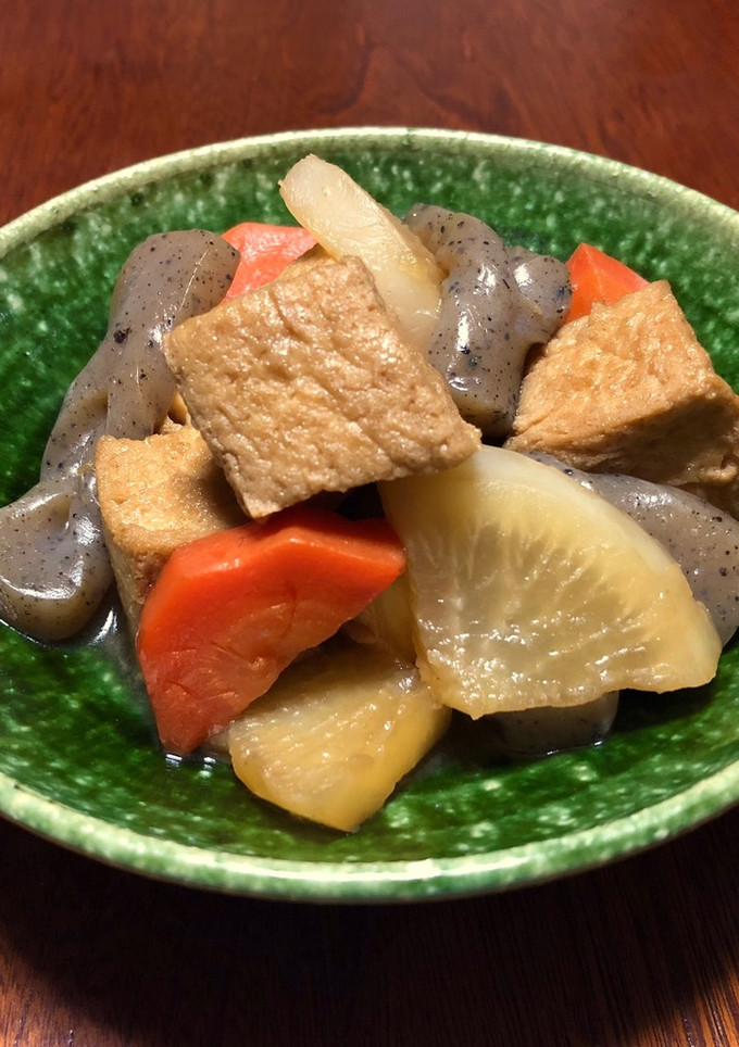 大根とこんにゃく・厚揚げの煮物＊炊いたん-レシピのメイン写真