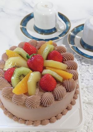 デコレーションケーキのチョコクリーム-レシピのメイン写真