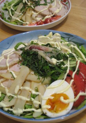 いかの燻製が決めてのサラダうどん-レシピのメイン写真