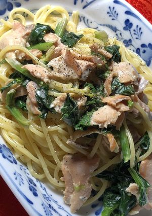 鮭とほうれん草のクリームパスタ-レシピのメイン写真
