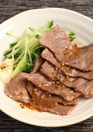 簡単おつまみ！焼肉☆ハニーマスタード醤油-レシピのメイン写真